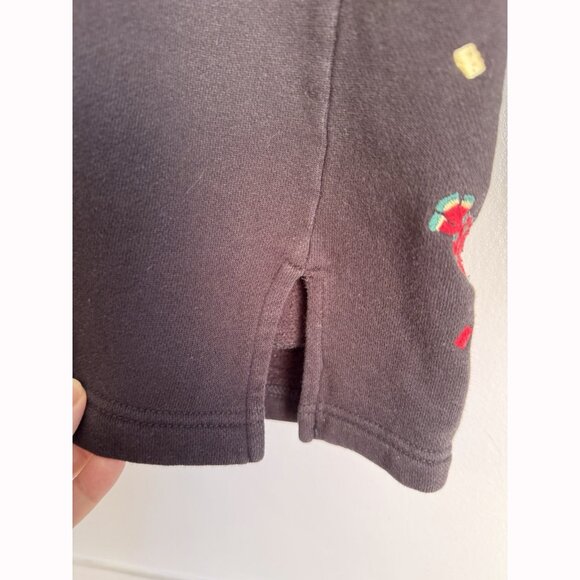 Talbots Holiday Cardigan Women’s Large Black Embroidered Festive Ugly Christmas - Picture 8 of 11